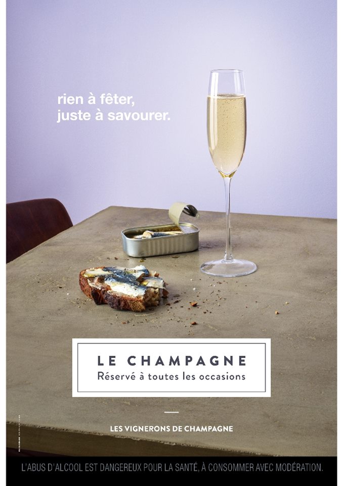 Troyes Bulles-Champagne avec des sardines